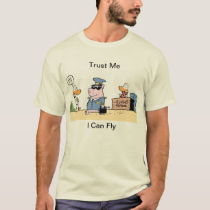 試験ユーモアの航空漫画 Tシャツ