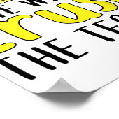 試験レモンの試験日おもしろいを潰して試験する ポスター (角)