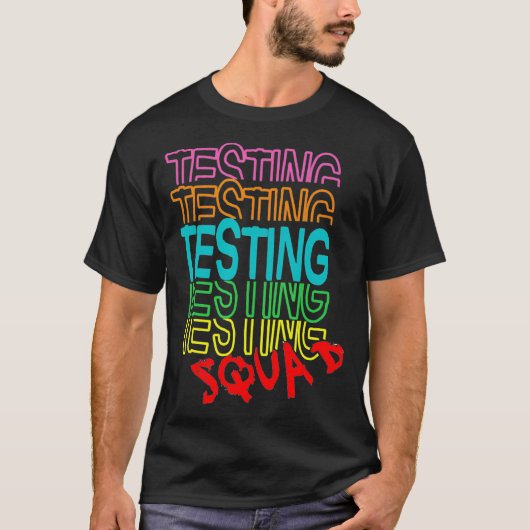 試験分校おもしろい小学校教授 Tシャツ (正面)