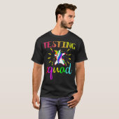 試験分隊ギフトTシャツスクールおもしろい教授 Tシャツ (正面フル)
