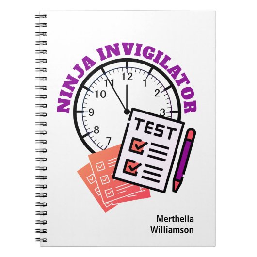 試験官忍者審査員先生 ノートブック (正面)