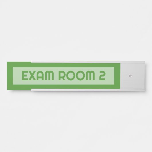 試験室歯科医院は緑を編集できる サインプレート (正面)