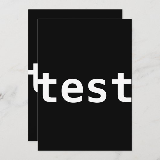 試験招待状 招待状 (正面/裏面)