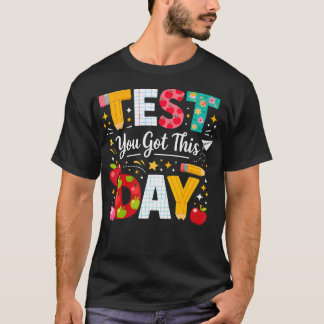 試験日あなたならできる 学生 教師 国 Tシャツ