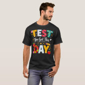 試験日あなたならできる 学生 教師 国 Tシャツ (正面フル)