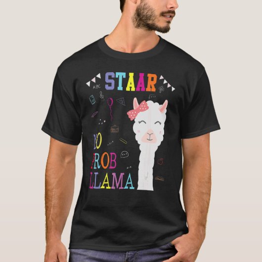 試験日ラマ先生学生ラマ試験日 Tシャツ (正面)
