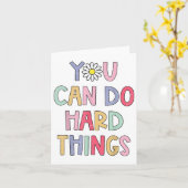 試験日先生できる懸命Things Students W カード (黄色い花)