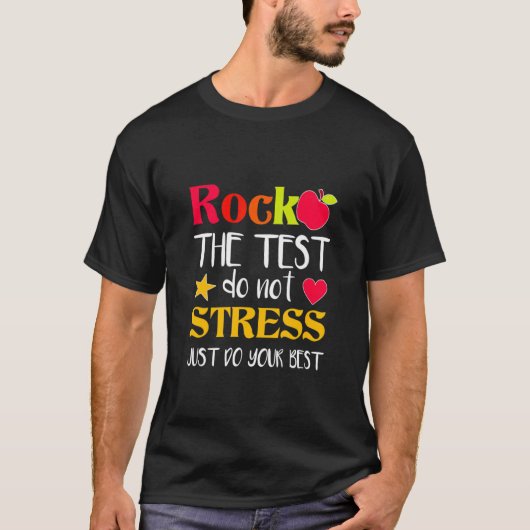 試験日先生Rock The Test 教え's Student Tシャツ (正面)