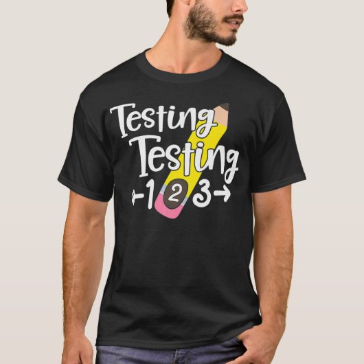 試験日学校おもしろい教授先生J Tシャツ (正面)