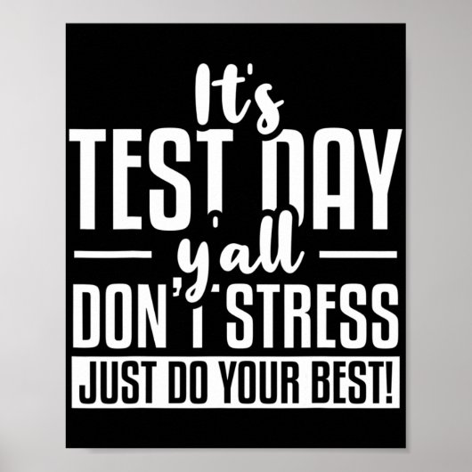 試験日学校試験 ポスター (正面)