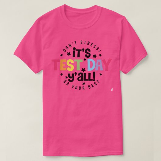 試験日 Tシャツ (デザイン正面)