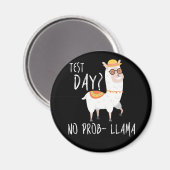試験日No Prob Llama先生教え試験 マグネット (正面/裏面)