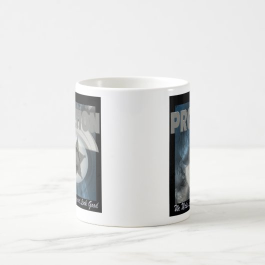 試験期間-私達は法の執行の一見によいマグをします コーヒーマグカップ (中央)