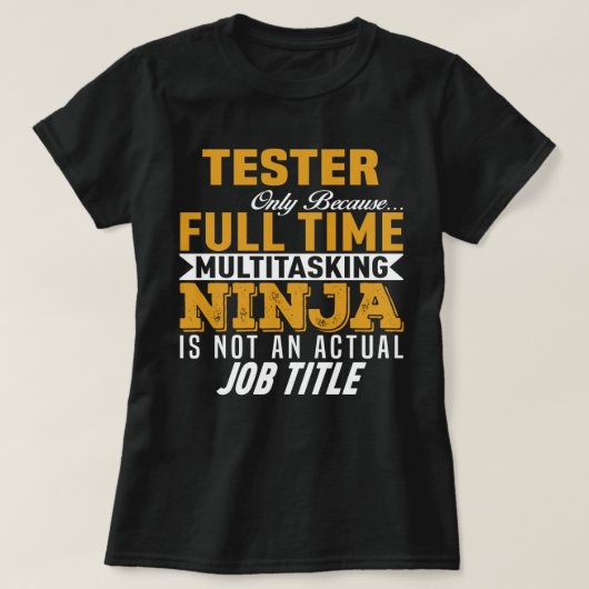 試験機 Tシャツ (デザイン正面)