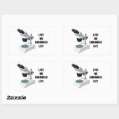 試験生活を送る 長方形シール (シート)