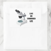 試験生活を送る 長方形シール (バッグ)