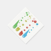 試験管のキャラクターイラスト スタンダードカクテルナプキン (角)