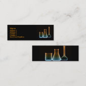 試験管のプロフィールカード スキニー名刺 (正面/裏面)