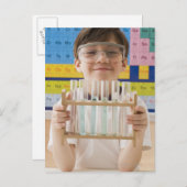 試験管のラックを持つギリシャの少年 ポストカード (正面/裏面)