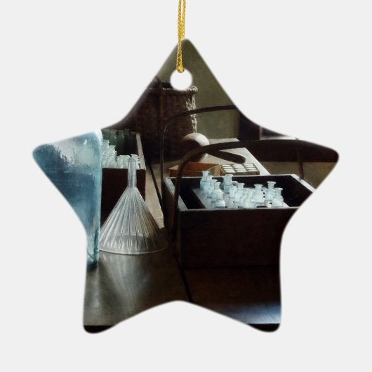 試験管の箱 セラミックオーナメント (正面)