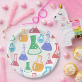 試験管ガラス管実験室化学者 ペーパープレート (パーティー)