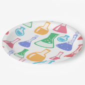 試験管ガラス管実験室化学者 ペーパープレート (アングル)