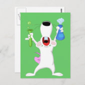 試験管ラットポストカード ポストカード (正面/裏面)