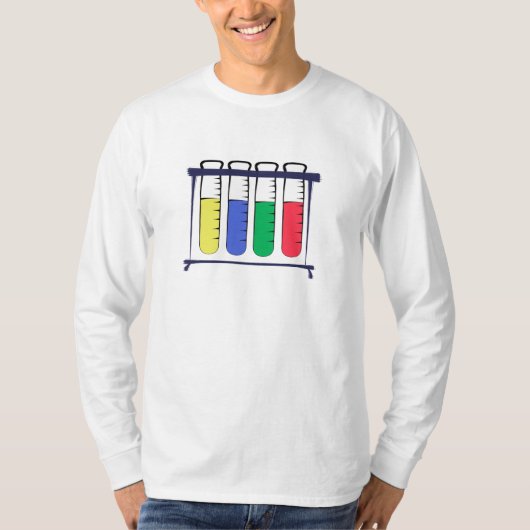 試験管棚 Tシャツ (正面)