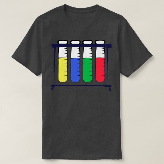 試験管棚 Tシャツ (デザイン正面)