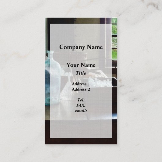 試験管箱 名刺 (正面)