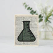 試験管辞書アート ポストカード (スタンド正面)