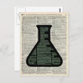 試験管辞書アート ポストカード (正面/裏面)