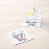 試験管 スクエアペーパーコースター (インサイチュ)