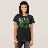 試験管Babesおもしろい化学元素科学La Tシャツ (正面フル)