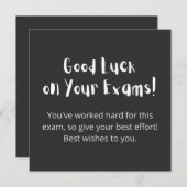 試験頑張って！ 招待状 (正面/裏面)