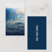 試験飛行士のスチュワーデスの飛行機の空のはえのポスト 名刺 (正面/裏面)