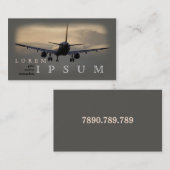 試験飛行士のスチュワーデスの飛行機の空旅行のはえ 名刺 (正面/裏面)