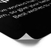 試験、うまくいきますように！ ポスター (角)