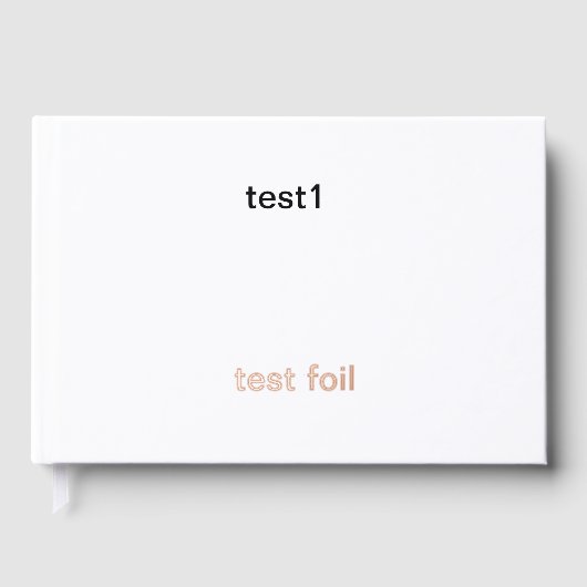 試験 ゲストブック (正面)