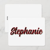 試験 シーズンカード (正面/裏面)