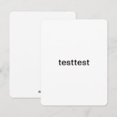 試験 シーズンカード (正面/裏面)