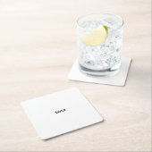 試験 スクエアペーパーコースター (インサイチュ)