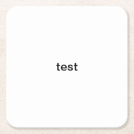 試験 スクエアペーパーコースター