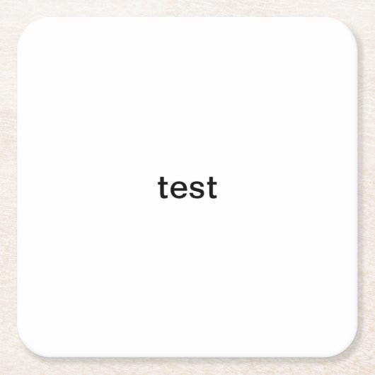 試験 スクエアペーパーコースター (正面)
