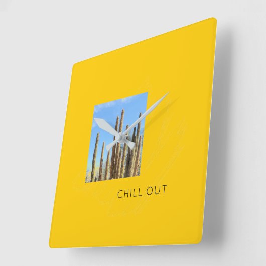 試験 スクエア壁時計 (傾斜)