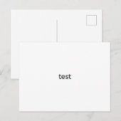 試験 ポストカード (正面/裏面)