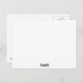 試験 ポストカード (正面/裏面)