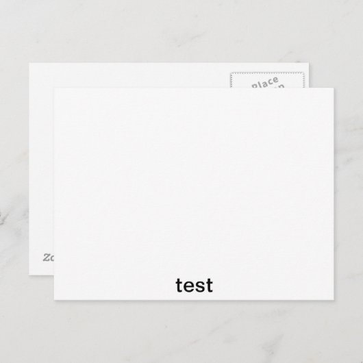 試験 ポストカード (正面/裏面)