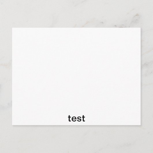 試験 ポストカード (正面)