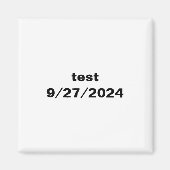 試験 マグネット (正面)